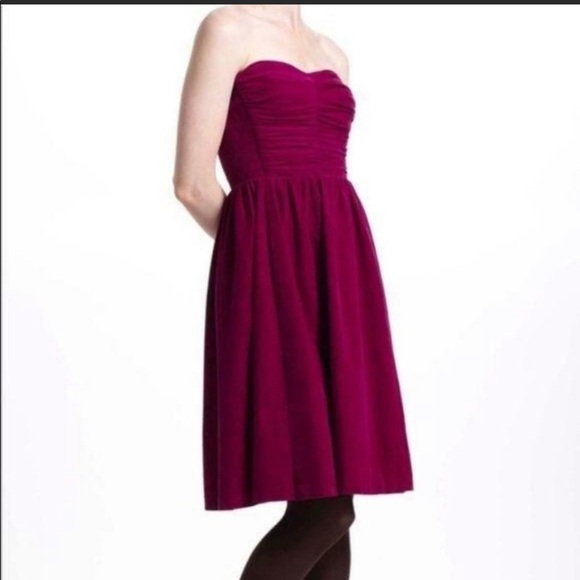 Anthropologie HD in Paris Corduroy halter dress with sweetheart neckline. - Picture 3 of 15